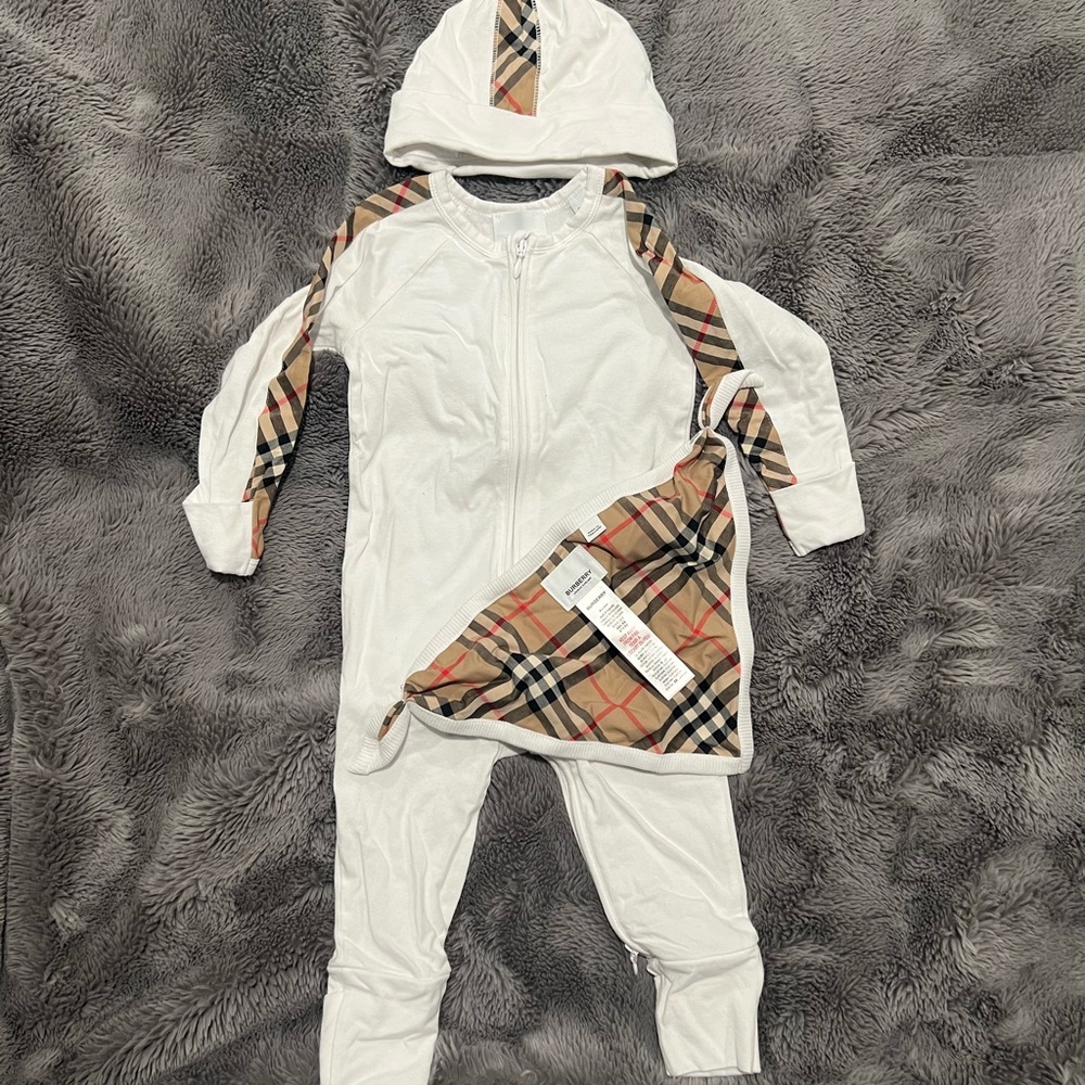 Burberry Plaid Baby Bib